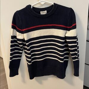 Crewcuts Navy and White Striped Sweater